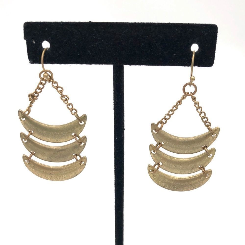 💝Three Tier Boomerang Dangle Earrings